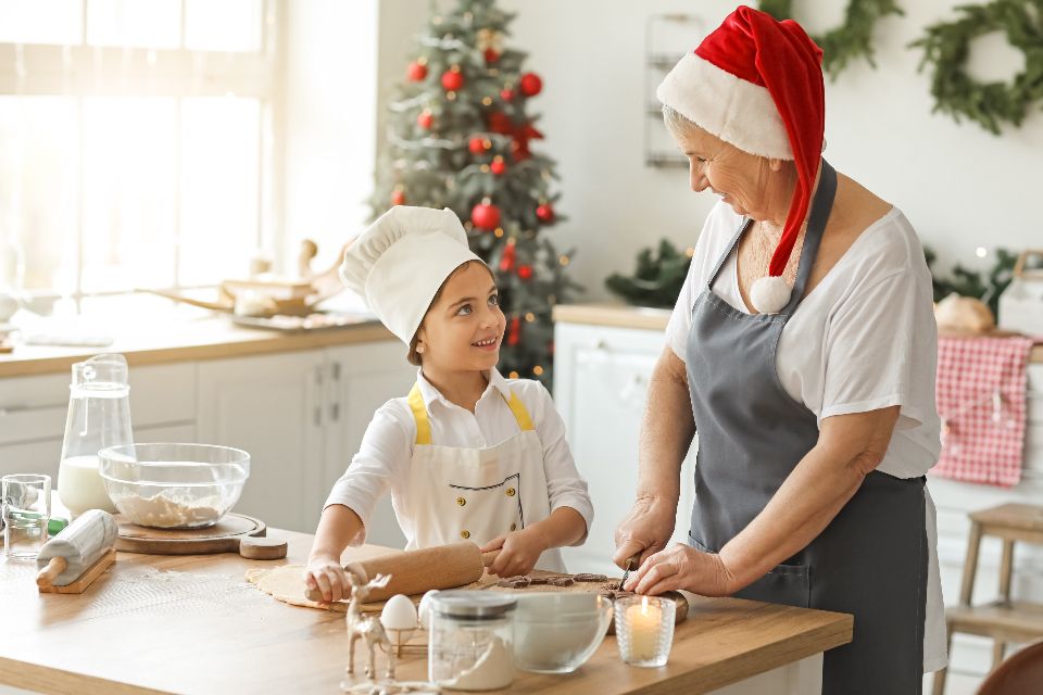 A cook working at the open kitchen